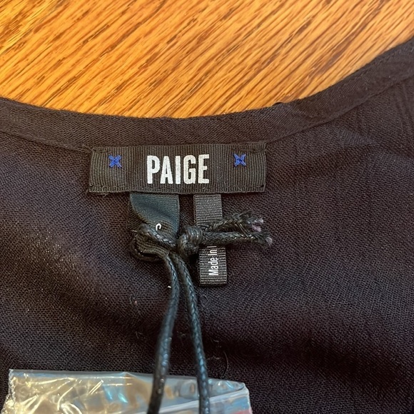 NWT PAIGE Woman’s Black Lisette Tank Size S - Picture 3 of 5